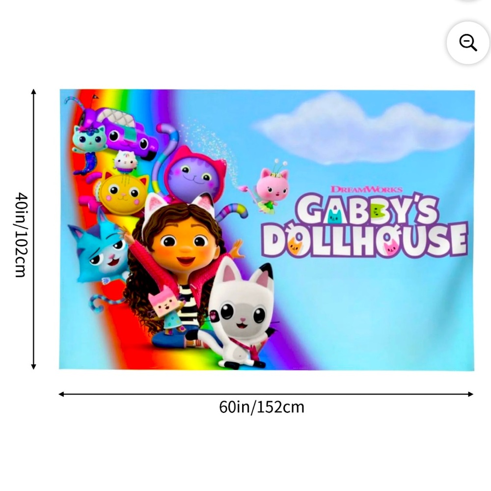 Gabby's Dollhouse Birthday 🎉 Backdrop!